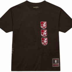 Travis Scott x Mitchell Ness Alabama Crimson Tide Seal T Shirt Brown