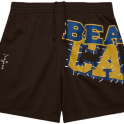 Travis Scott x Mitchell Ness Cal Bears Basketball Shorts Brown