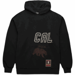Travis Scott x Mitchell Ness Cal Bears Overlap Pullover Hoodie Black