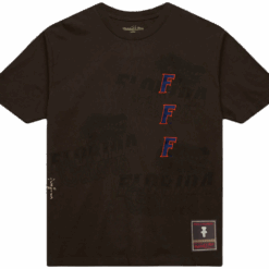 Travis Scott x Mitchell Ness Florida Gators Seal T Shirt Brown