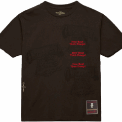 Travis Scott x Mitchell Ness Georgia Bulldogs Seal T Shirt Brown