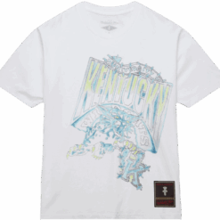 Travis Scott x Mitchell Ness Kentucky Wildcats Hand Drawn T Shirt White