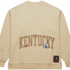 Travis Scott x Mitchell Ness Kentucky Wildcats Pullover Sweatshirt Tan