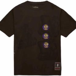 Travis Scott x Mitchell Ness LSU Tigers Seal T Shirt Brown
