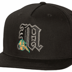 Travis Scott x Mitchell Ness Miami Hurricanes Snapback Hat Black
