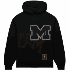 Travis Scott x Mitchell & Ness Michigan Wolverines Overlap Pullover Hoodie