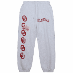 Travis Scott x Mitchell Ness Oklahoma Sooners Classic Sweatpants Heather Gray
