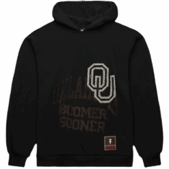 Travis Scott x Mitchell Ness Oklahoma Sooners Overlap Pullover Hoodie Black