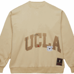 Travis Scott x Mitchell Ness UCLA Bruins Pullover Sweatshirt Tan