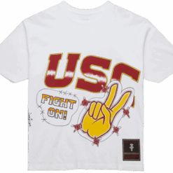 Travis Scott x Mitchell & Ness USC Trojans Hand-Drawn T-Shirt
