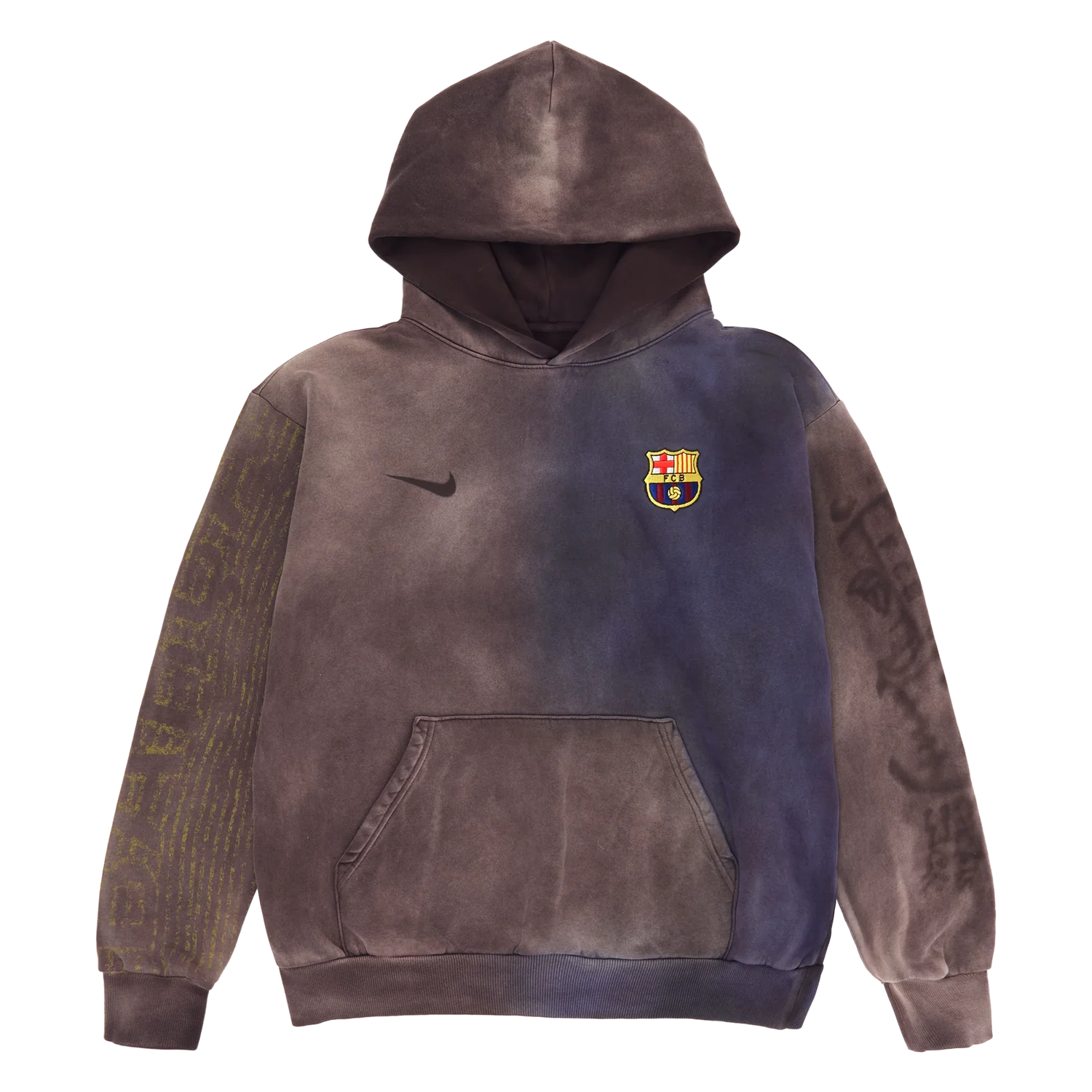 TRAVIS SCOTT X FC BARCELONA SPLIT DYE CREST HOODIE