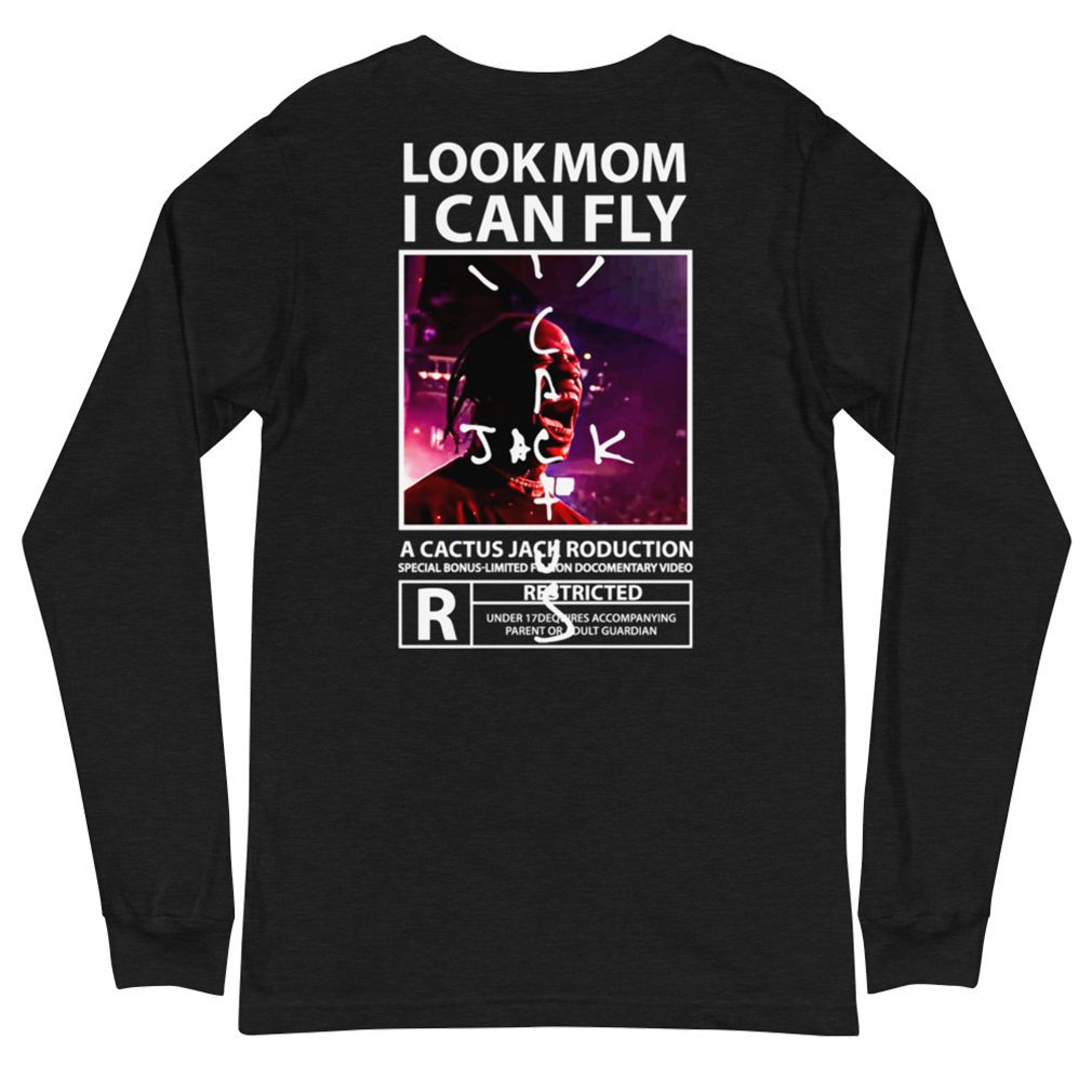 Look Mom I Can Fly Real Long Sleeve Tee