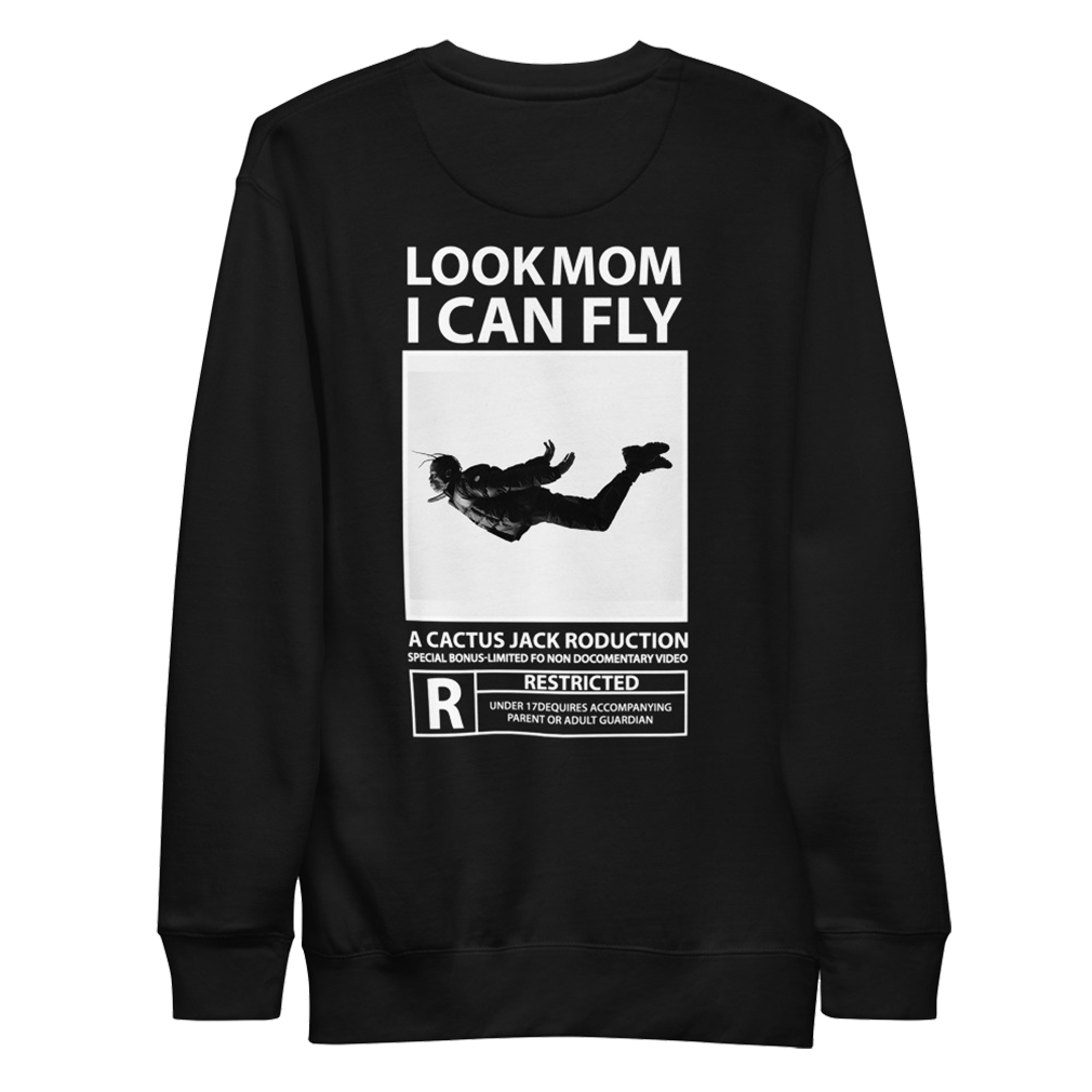 Look Mom I can Fly Unisex Fleece Sweatshirt