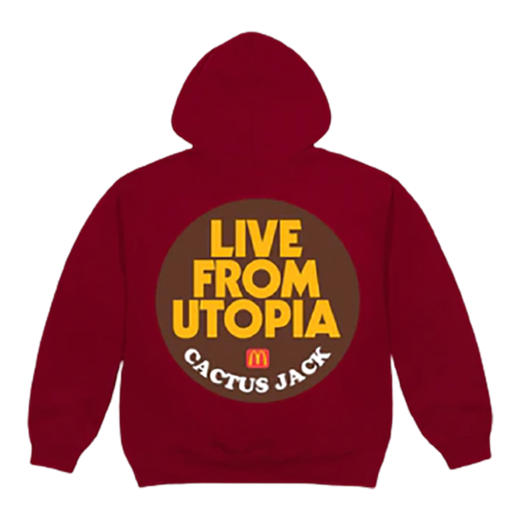 Travis Scott x McDonald s Live From Utopia Sticker Hoodie
