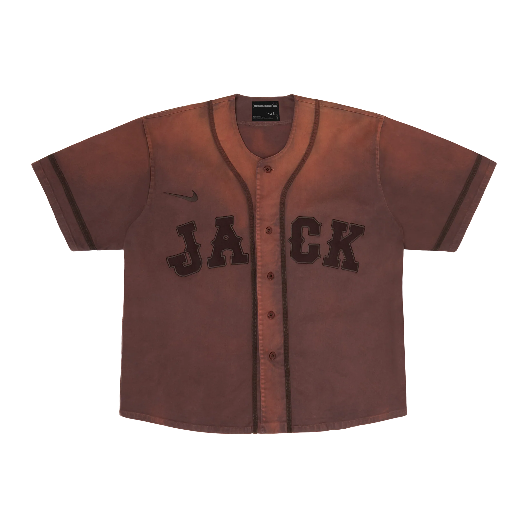 CJ X FRAGMENT X NIKE TOKYO JACK RETRO BASEBALL JERSEY
