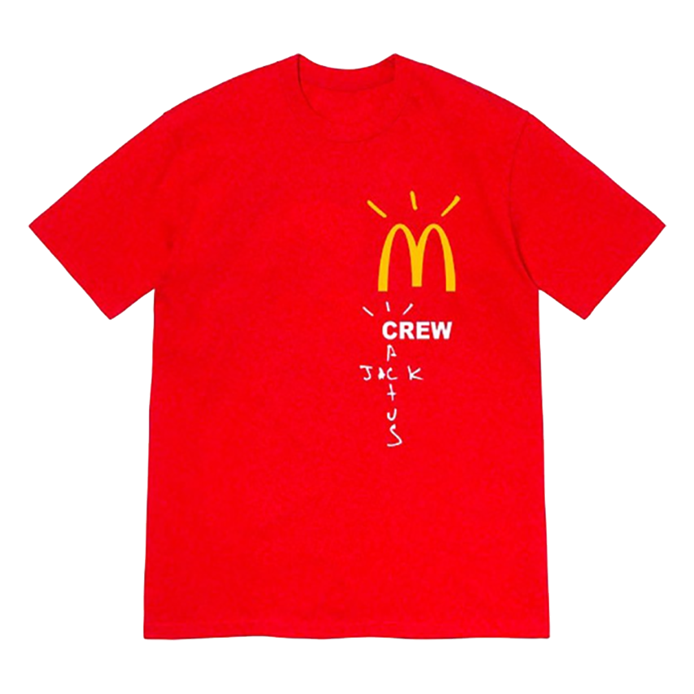 Travis Scott X McDonalds Crew Tshirt – Red
