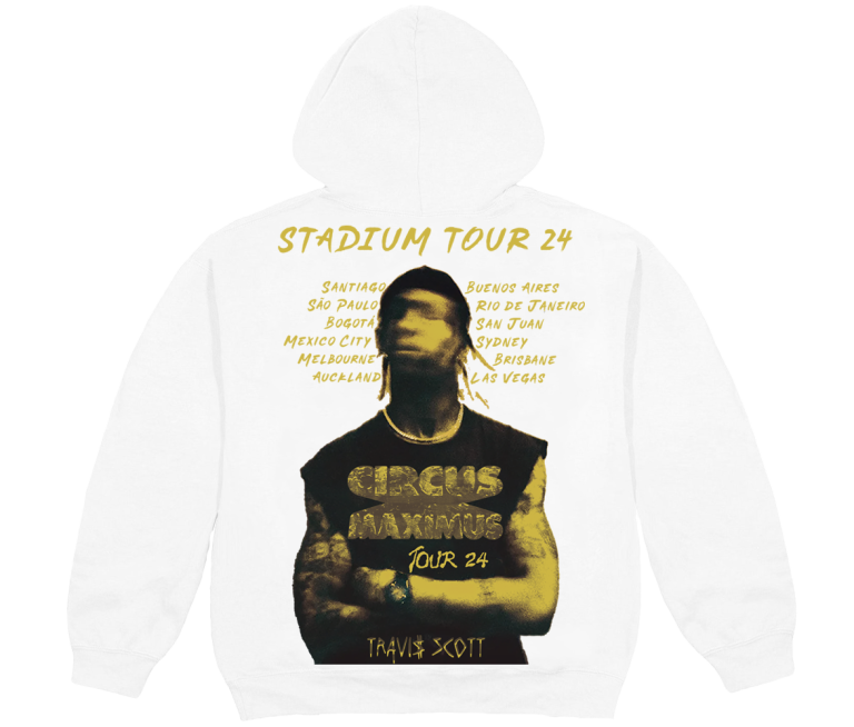 TOUR 24 WHITE HOODIE