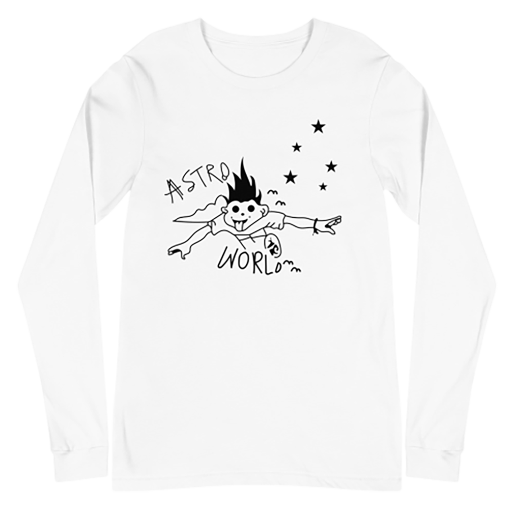 Travis Scott Astroworld Look Mom I Can Fly Astroworld Long Sleeve Tee