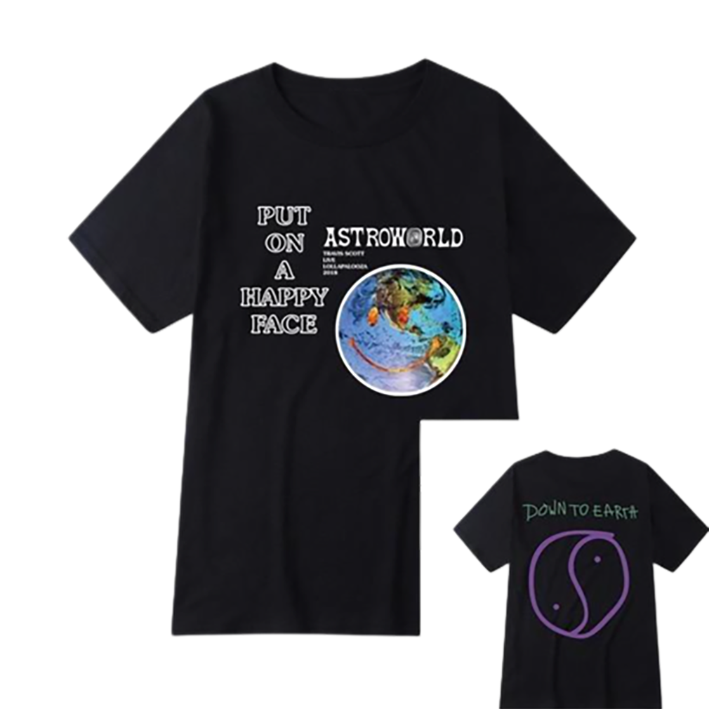 Travis Scott Astroworld Put on Happy Face T Shirt