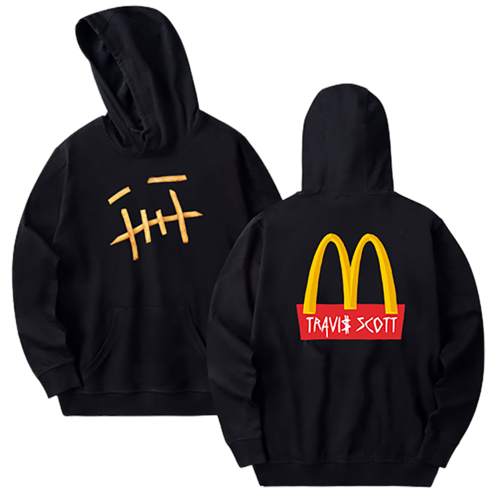 Travis Scott Cactus Jack Mcdonald’s Fries Hoodie – Black