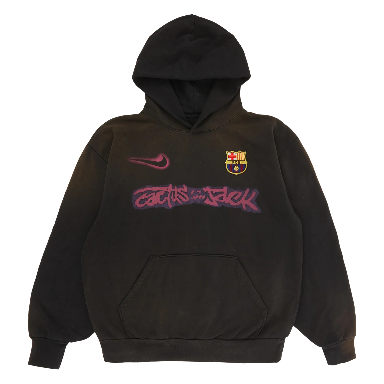 TRAVIS SCOTT X FC BARCELONA SPLIT DYE CREST HOODIE