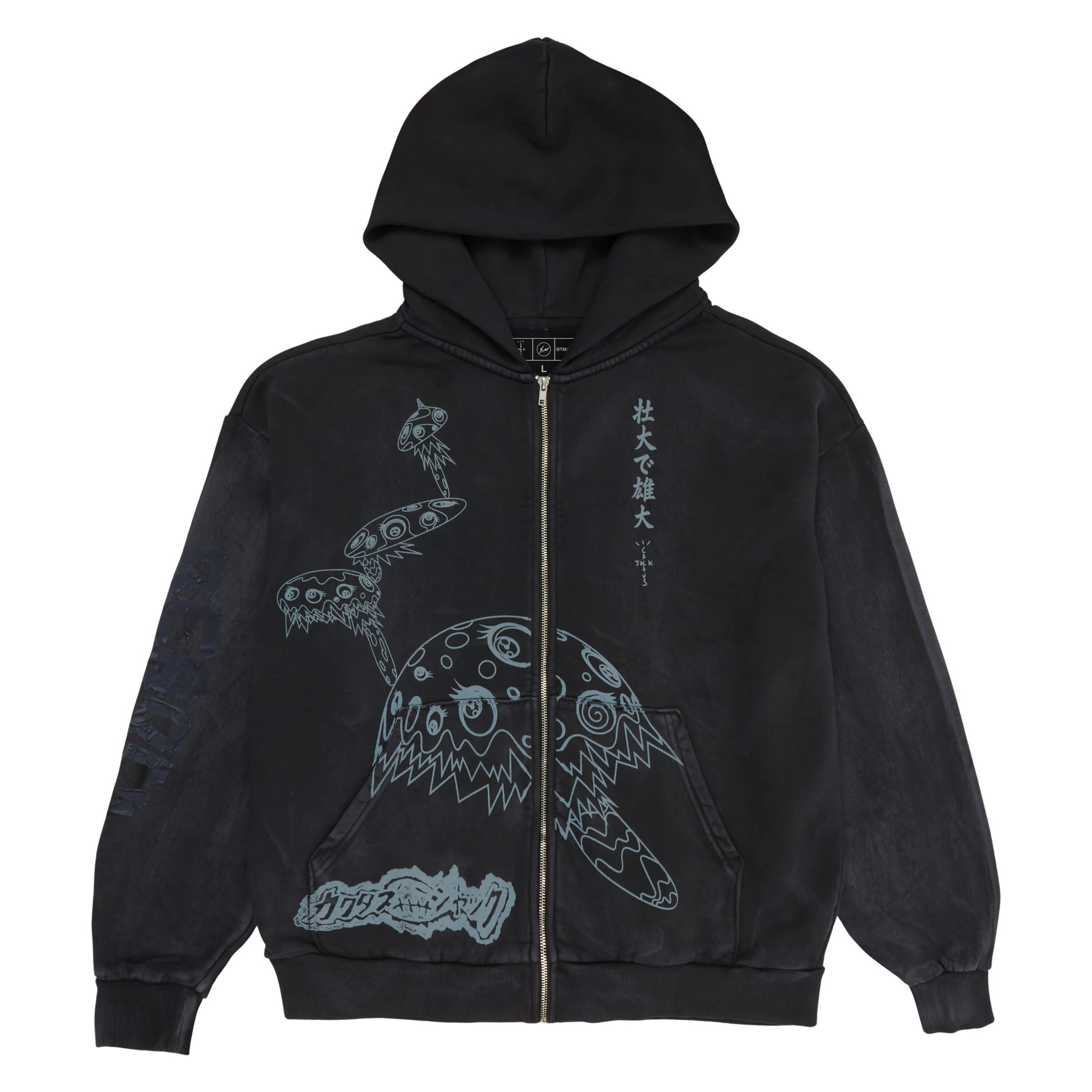 CJ X FRAGMENT X TAKASHI MURAKAMI REBORN ZIP HOODIE