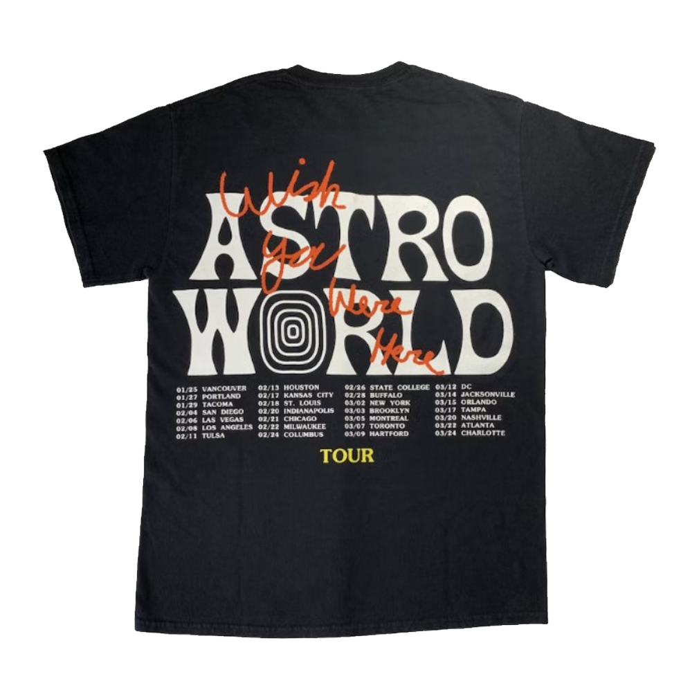 Travis Scott Astroworld Tour Wish You Were Here Tee
