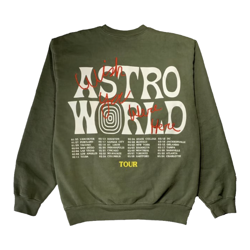 Travis Scott Astroworld Tour Skipping Bear Crewneck