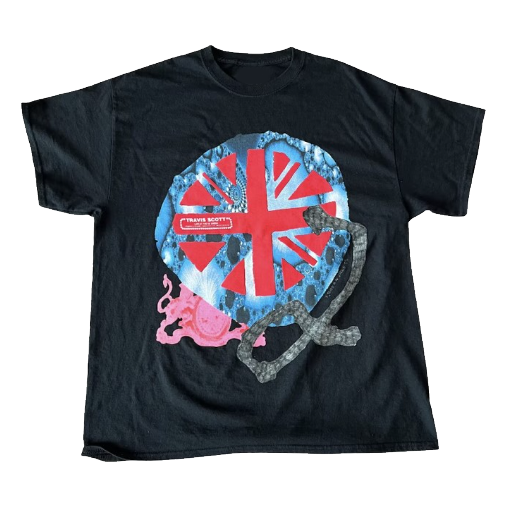 Travis Scott O2 Union jack T-shirt
