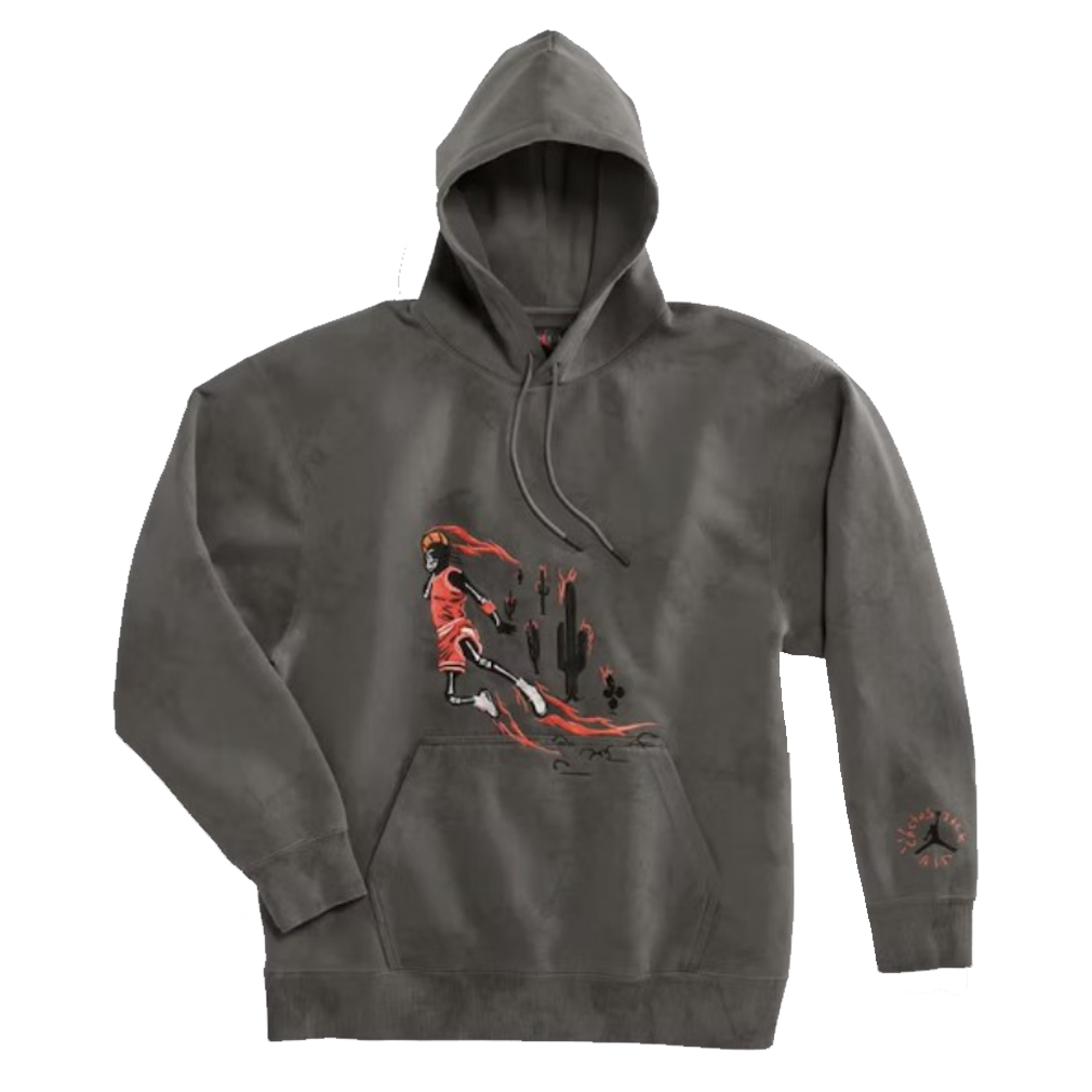 Travis Scott Jordan Washed Suede Hoodie