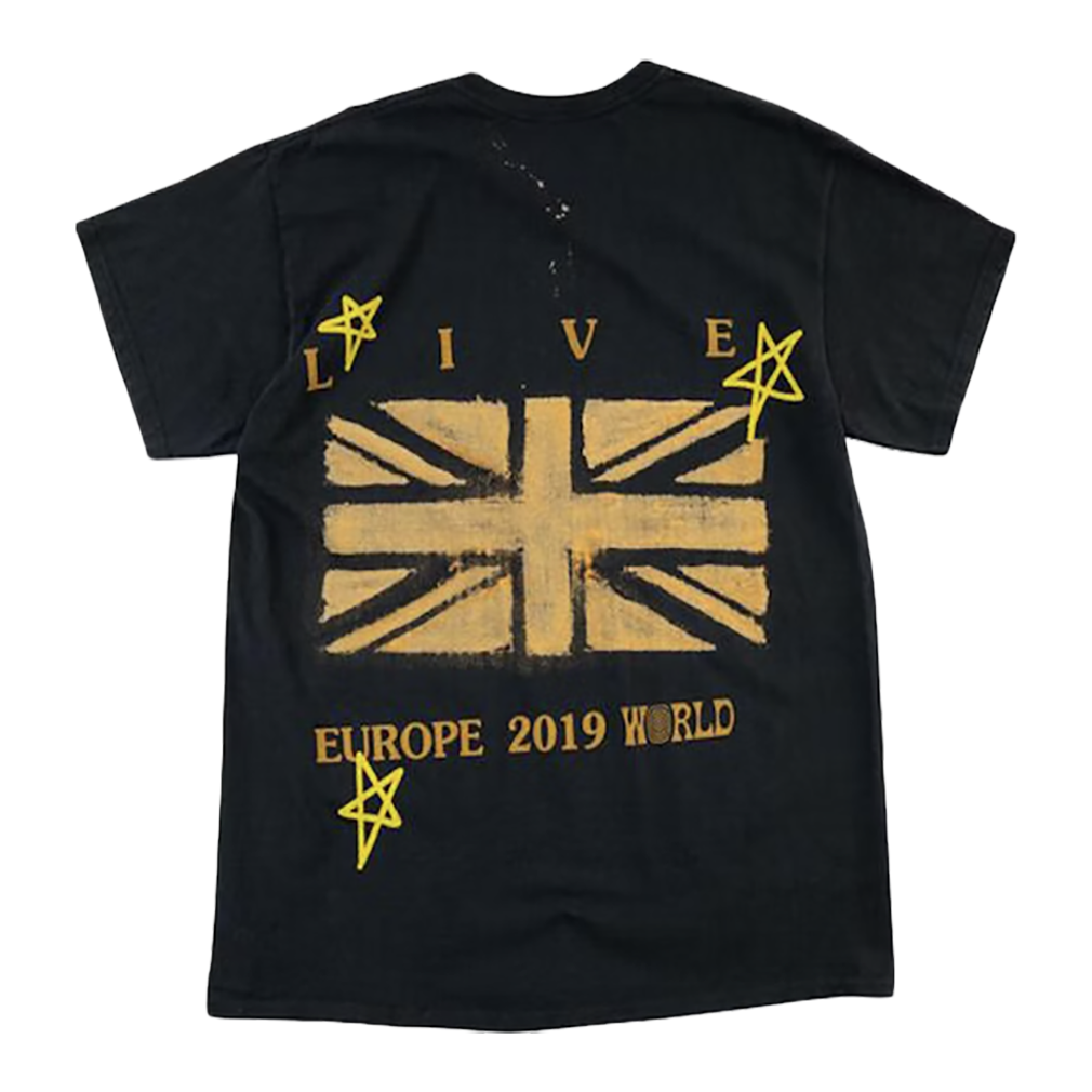Travis Scott Astroworld Tour London Union Jack T-Shirt