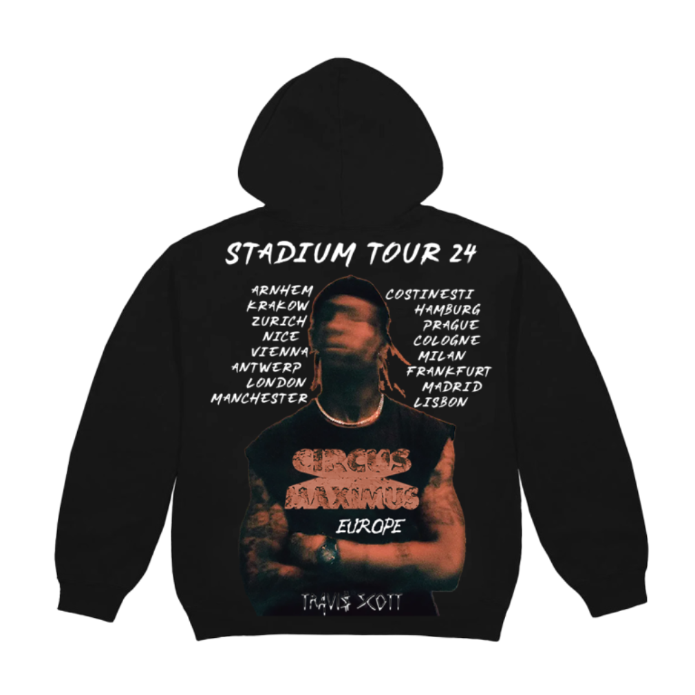 TOUR EUROPE BLACK HOODIE