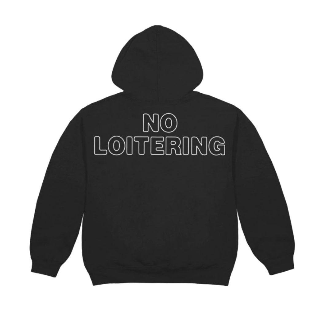 TRAVIS SCOTT NO LOITERING HOODIE BLACK