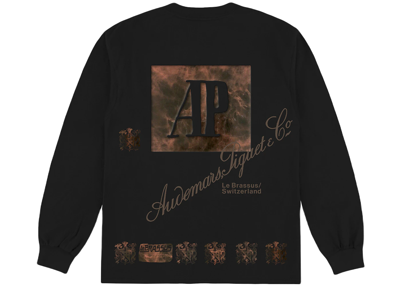 Travis Scott CJ x Audemars Piguet Le Brassus Long Sleeve Tee Black