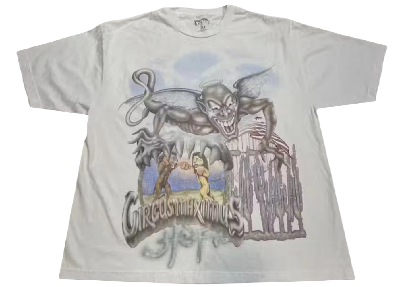 Travis Scott Utopia Circus Maximus 2023 Tour III Tee White