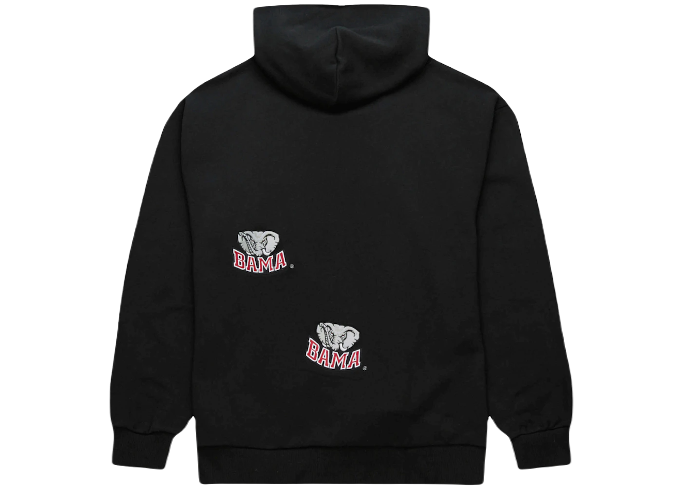 Travis Scott x Mitchell Ness Alabama Crimson Tide Overlap Pullover Hoodie Black