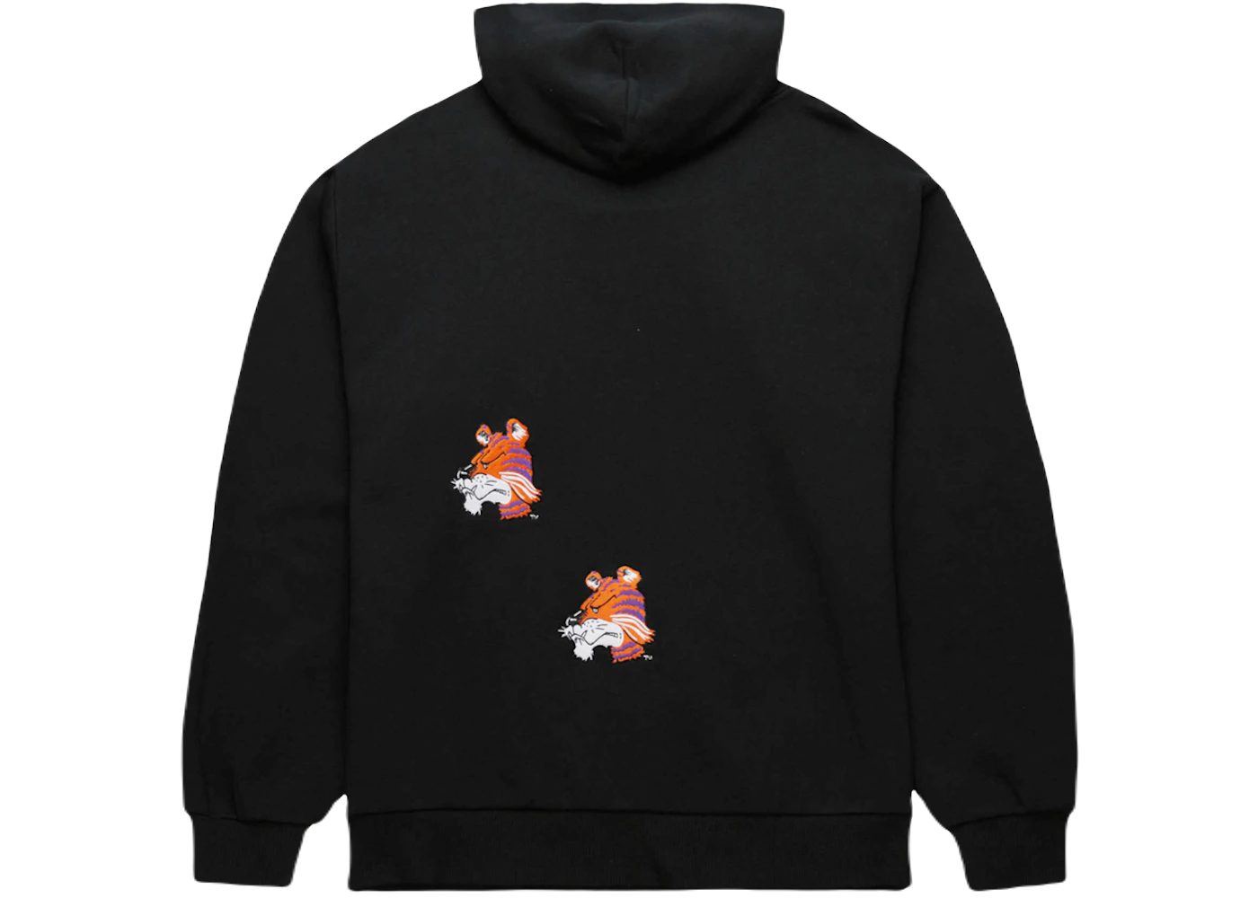 Travis Scott x Mitchell Ness Clemson Tigers Overlap Pullover Hoodie Black