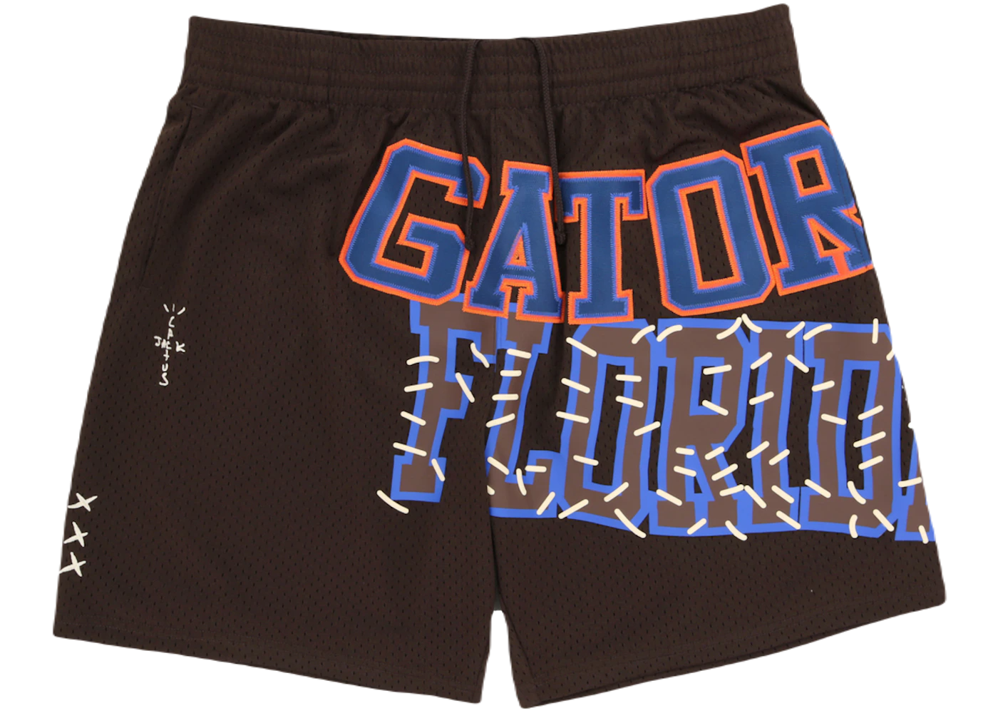 Travis Scott x Mitchell Ness Florida Gators Basketball Shorts Brown