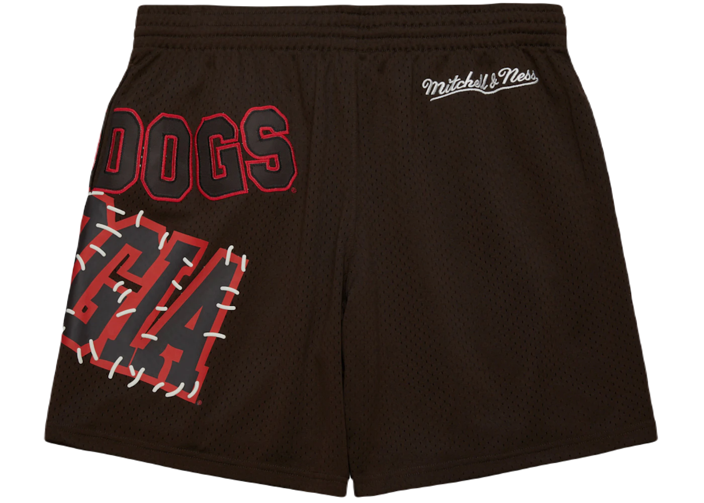 Travis Scott x Mitchell Ness Georgia Bulldogs Basketball Shorts Brown