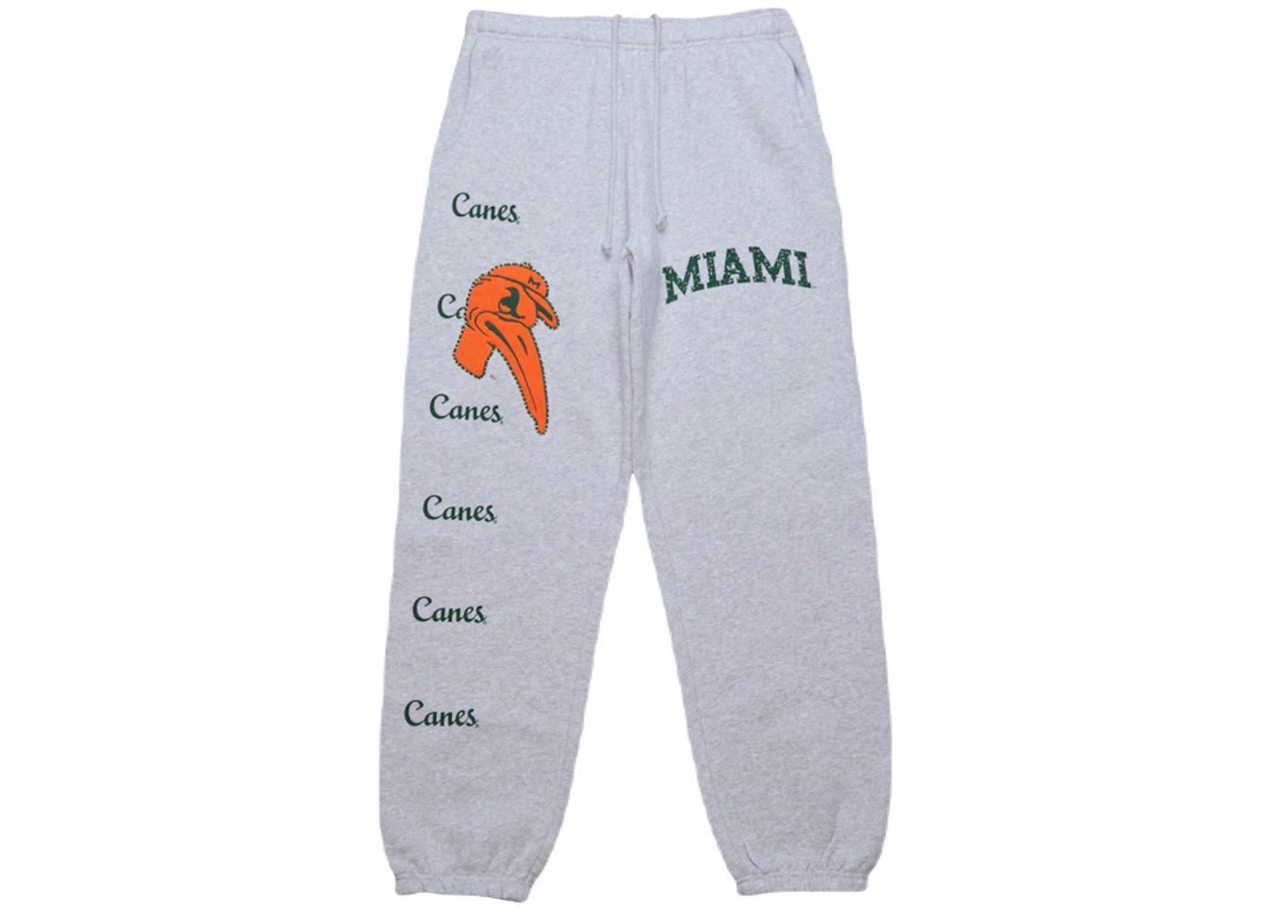 Travis Scott x Mitchell Ness Miami Hurricanes Classic Sweatpants Heather Gray