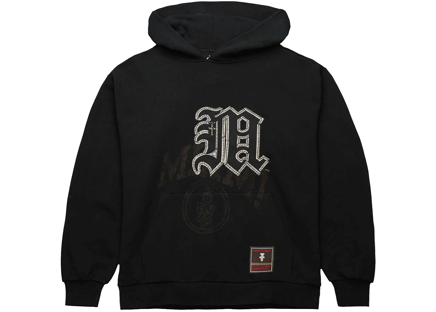 Travis Scott x Mitchell & Ness Miami Hurricanes Overlap Pullover Hoodie