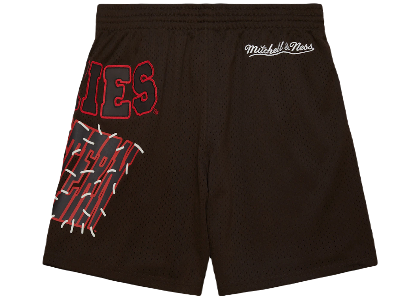 Travis Scott x Mitchell Ness Northeastern Huskies Basketball Shorts Brown