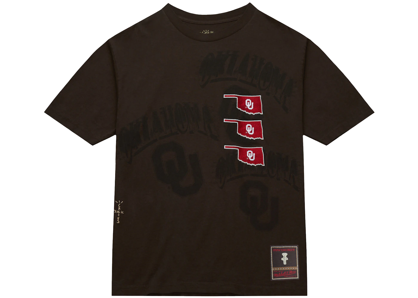 Travis Scott x Mitchell & Ness Oklahoma Sooners Seal T-Shirt