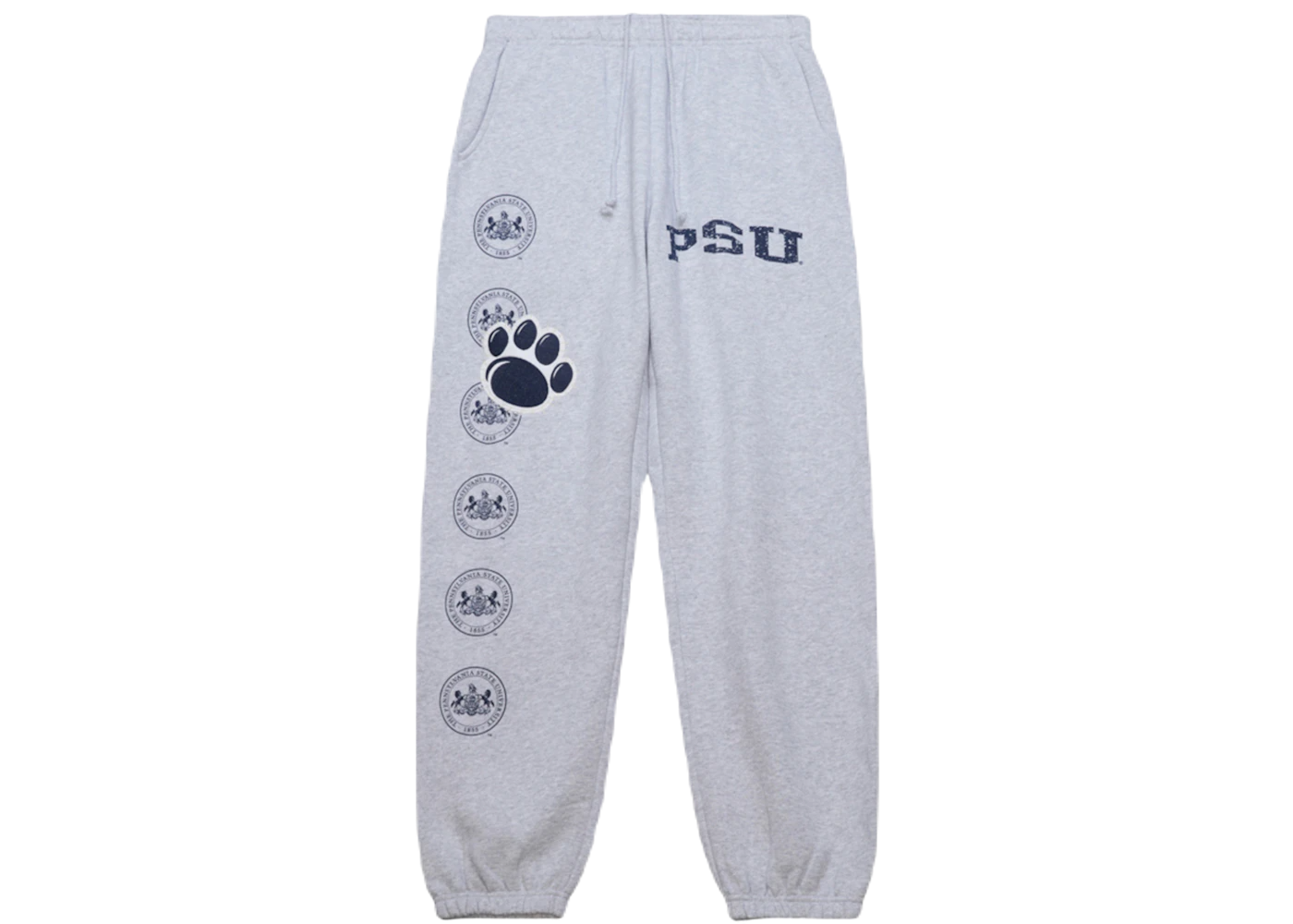 Travis Scott x Mitchell Ness Penn State Nittany Lions Classic Sweatpants Heather Gray