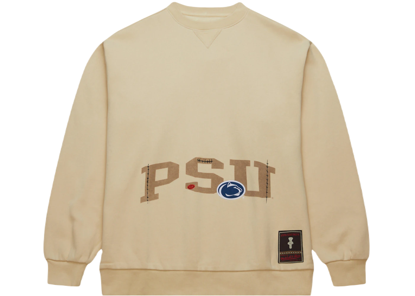 Travis Scott x Mitchell Ness Penn State Nittany Lions Pullover Sweatshirt Tan