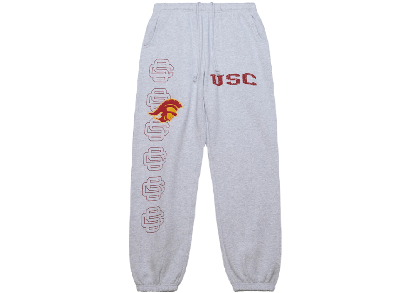 Travis Scott x Mitchell Ness USC Trojans Classic Sweatpants Heather Gray