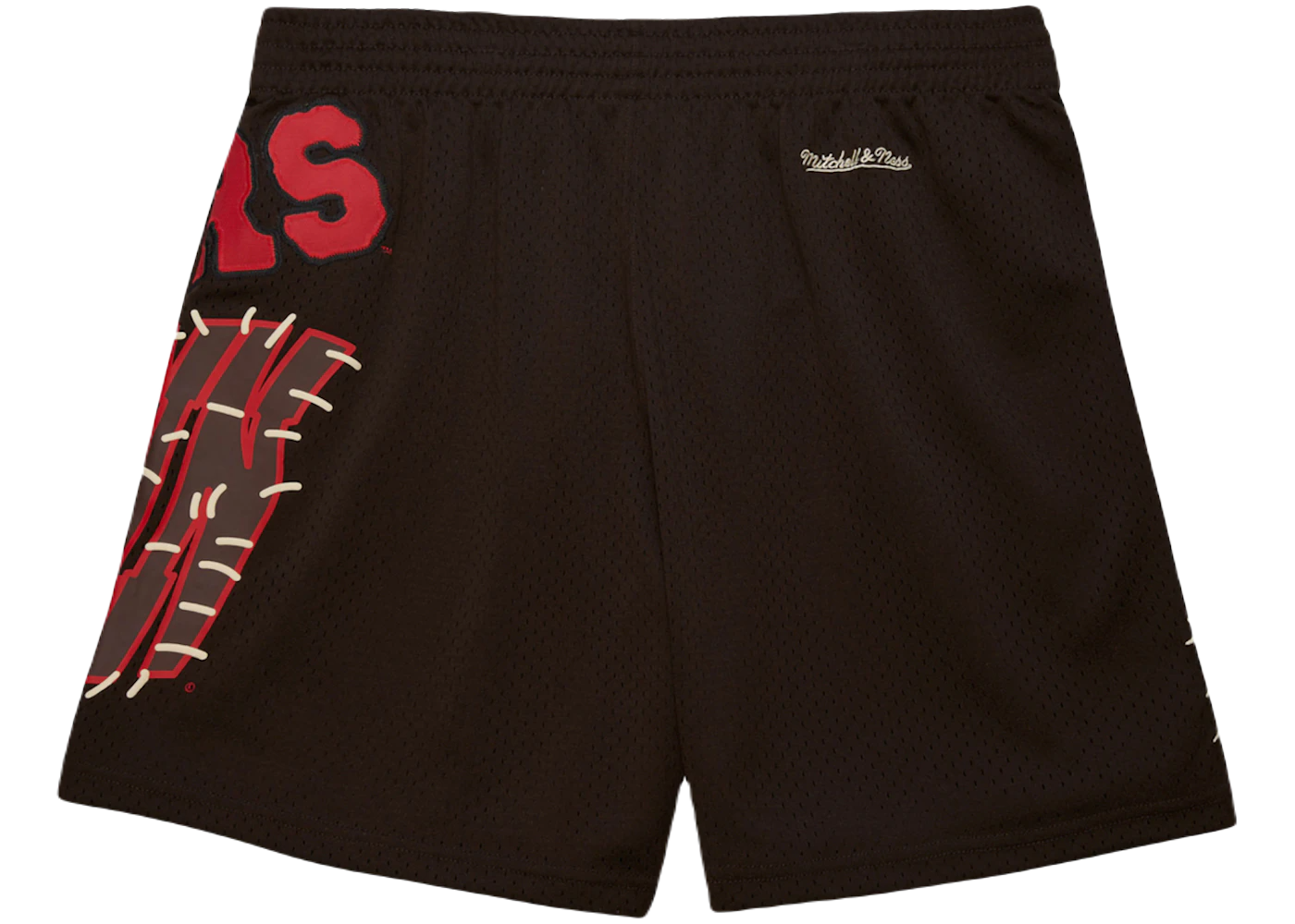 Travis Scott x Mitchell Ness Wisconsin Badgers Basketball Shorts Brown
