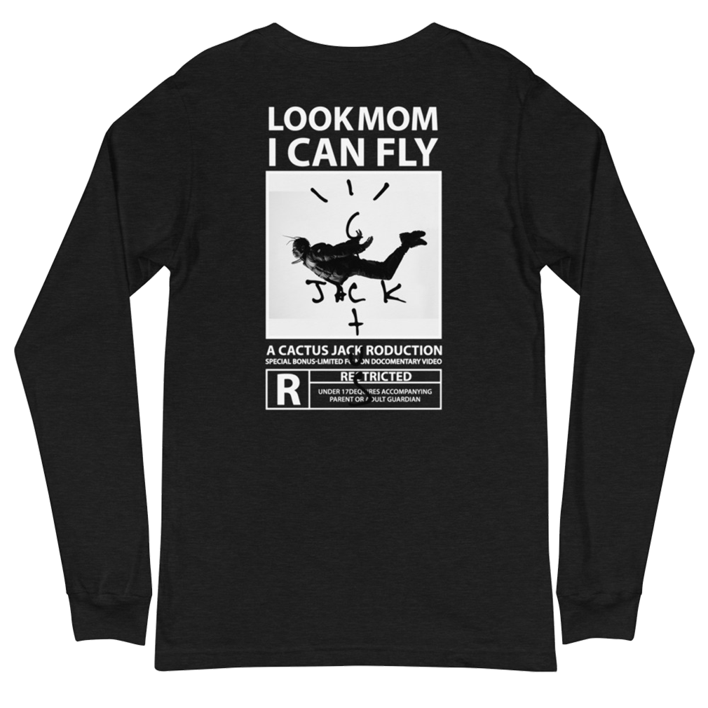 Look Mom I can Fly Unisex Long Sleeve Tee